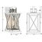 Progress Lighting Barlowe Collection Stainless Steel One-Light Small Wall Lantern P560156-135 - alternate 6
